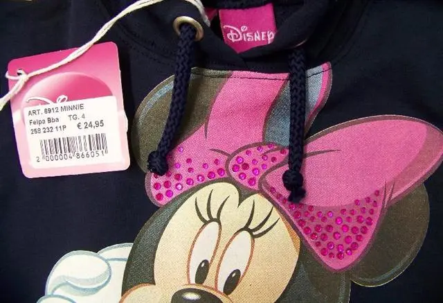 Foto do aviso oficial: Disney Roupa infantil «Disney Minnie» — risco: Engasgamento & Estrangulamento