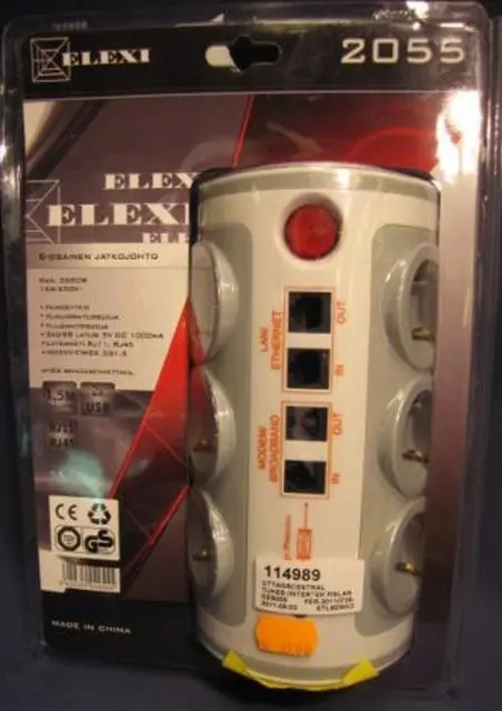 Foto do aviso oficial: Elexi Ligação de extensão — risco: Choque elétrico