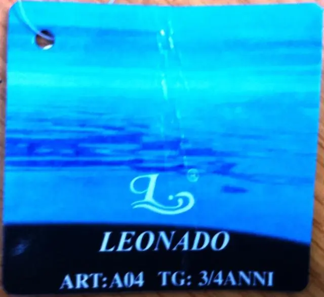 Foto uit de officiële melding: Leonado Kinderbikini — risico: Verwonding & Verwurging