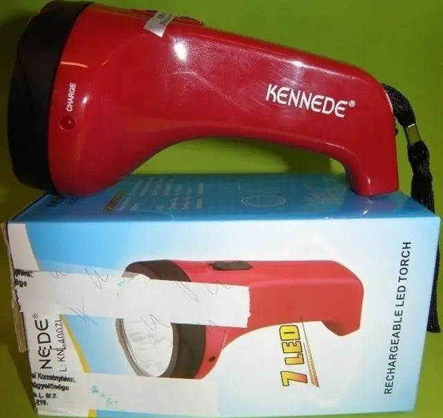 Photo de l’avis officiel: KENNEDE Torche rechargeable — risque: Brûlures & Choc électrique
