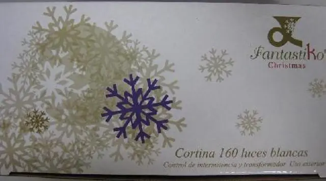 Photo de l’avis officiel: Fantastiko Chaîne d’éclairage «Cortina 160 Luces Multicolor» &amp;#13; — risque: Choc électrique