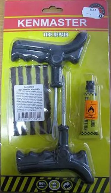 Foto do aviso oficial: KENMASTER Cola de reparação de pneus "KENMASTER TIRE REPAIR GTR 500 CL — risco: Químico