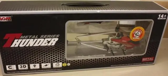 Photo de l’avis officiel: Agm Hélicoptère de jouets radiocommandé "Thunder Metal Ser — risque: Choc électrique & Incendie