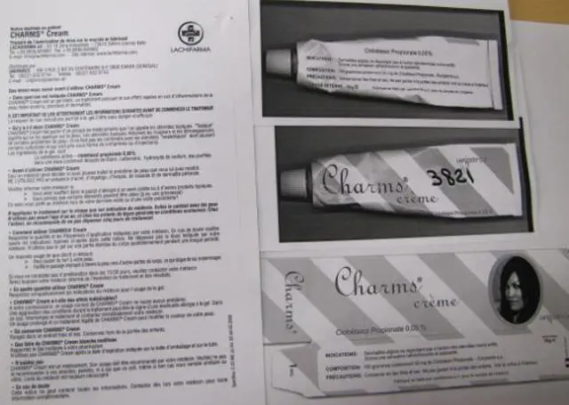 Foto do aviso oficial: Charms (Lachiparma) Produto de clareamento da pele — risco: Químico