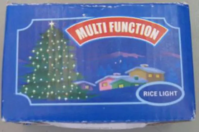 Photo from the official notice: Lighting chain Multi Function -Rice Light — electric shock risk