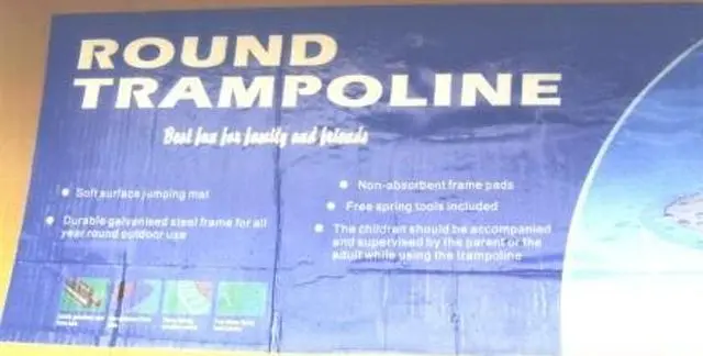 Photo de l’avis officiel: Trampoline «Round Trampoline» &amp;#13; — risque: Blessures