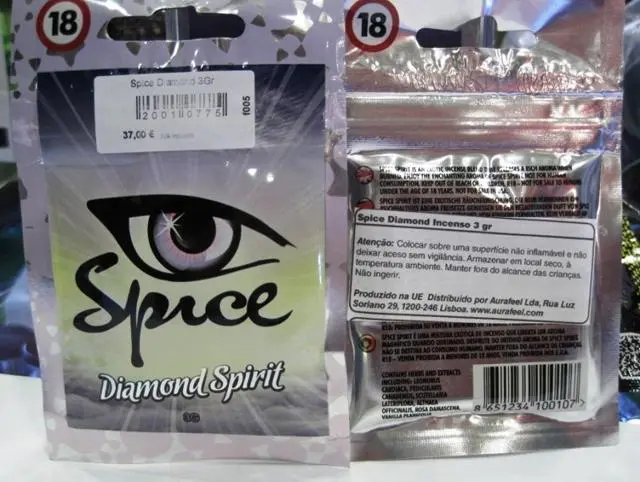 Photo de l’avis officiel: Spice Encens «Diamond Spirit» &amp; #13; — risque: Risque chimique