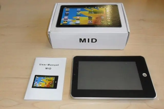 Photo from the official notice: Mid tablet computer — electric shock risk