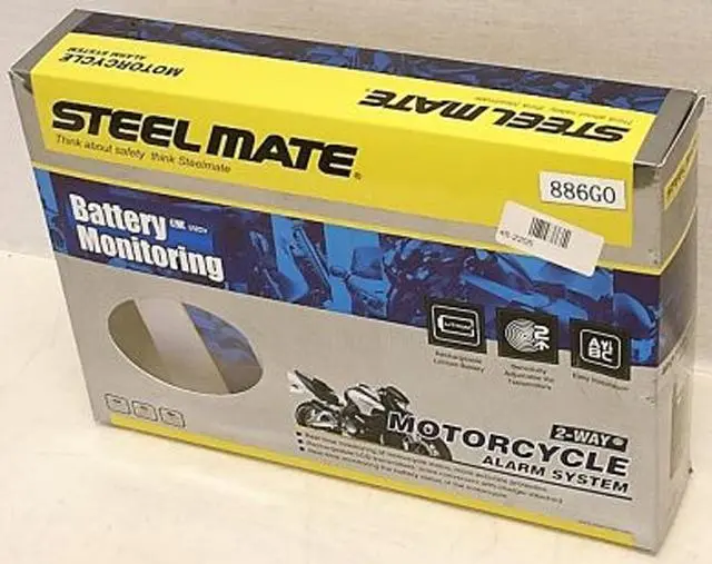 Photo from the official notice: Steel Mate motorcycle alarm system — electric shock risk