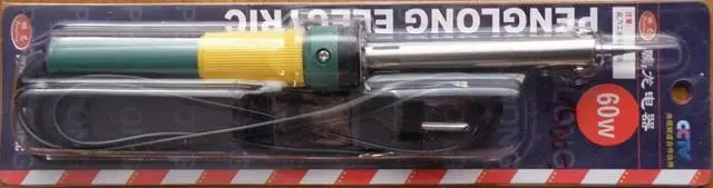 Foto do aviso oficial: Penglong Electric Ferro de solda — risco: Choque elétrico