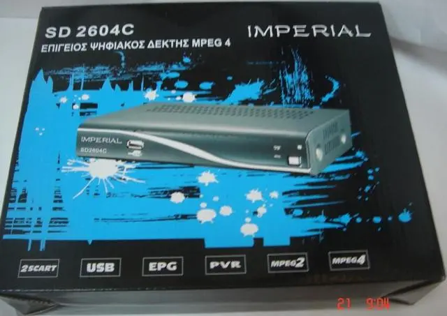 Foto do aviso oficial: Imperial Recetor digital "Digital Terrestrial Receiver MPE — risco: Queimaduras & Choque elétrico