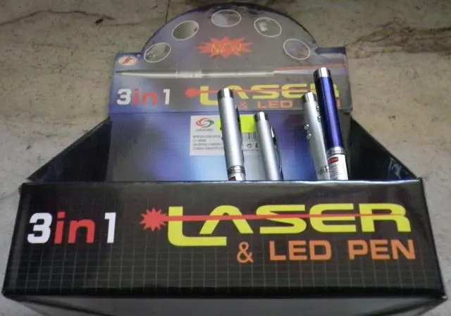 Photo from the official notice: Laser pointer "3 in 1 &amp; Laser Pen" — damage to sight risk