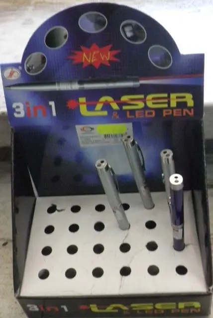 Photo from the official notice: Laser pointer "3 in 1 &amp; Laser Pen" — damage to sight risk