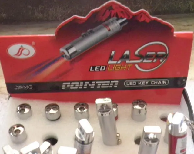 Photo from the official notice: Laser pointer "Laser LED Light" — damage to sight risk