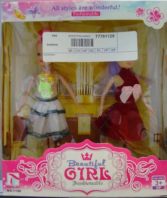 Foto do aviso oficial: PR Boneca de plástico «Minas giras na moda» — risco: Químico