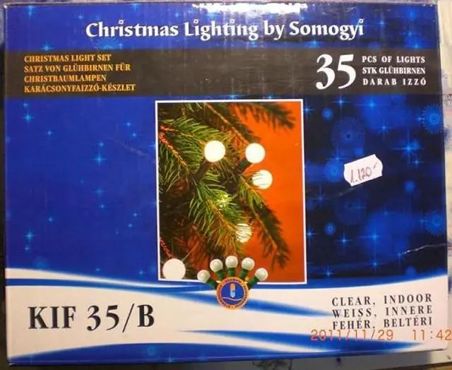 Photo from the official notice: Somogyi Elektronic lighting chain "christmas lighting by somogyi" — electric shock & fire risk
