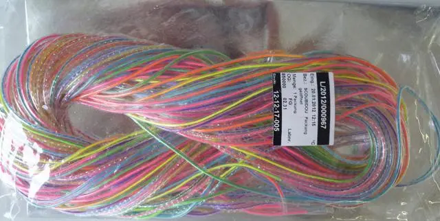 Photo from the official notice: Top Media braiding strands "scoubidou – rainbow" — chemical risk