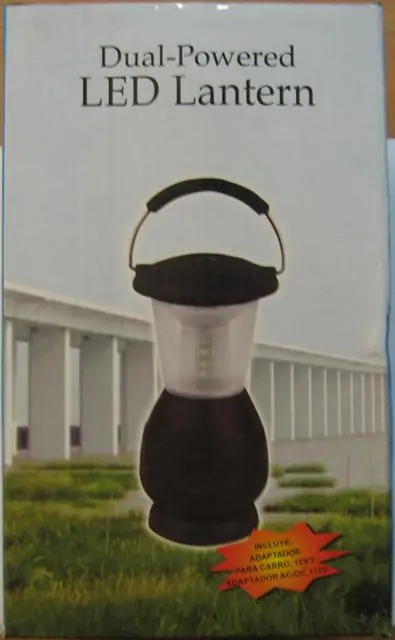Photo de l’avis officiel: Lampe portable «Dual-Powered LED Lantern» — risque: Choc électrique & Incendie