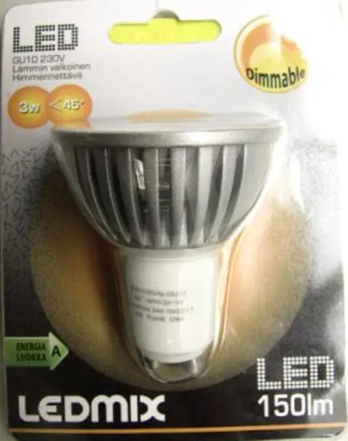 Foto do aviso oficial: Ledmix Lâmpada LED «LED 150 lm» — risco: Choque elétrico