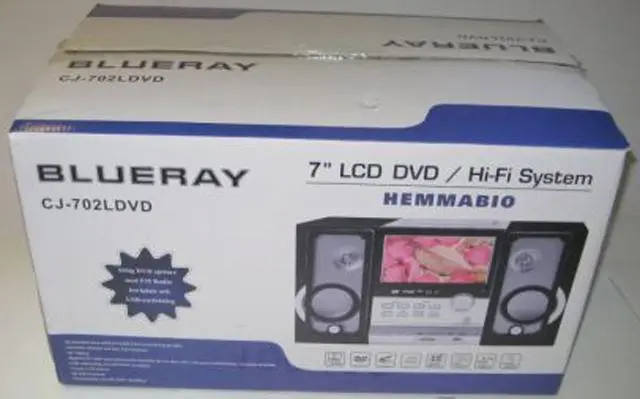 Foto aus der offiziellen Meldung: Blueray Home Entertainment System &amp; # #13; &amp; # #13; "Hemmabio "7" LCD DV — Risiko: Elektrischer Schlag