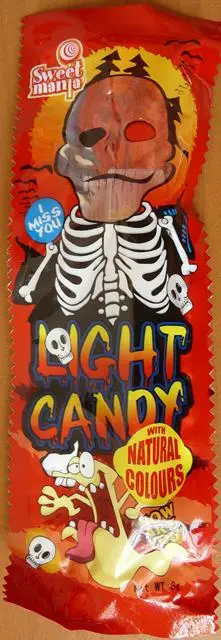 Foto do aviso oficial: Light candy Assobio com doces — risco: Engasgamento