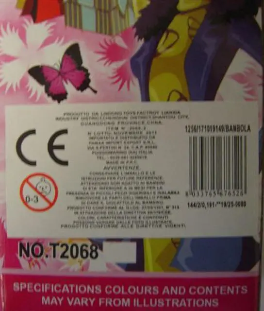 Foto uit de officiële melding: Fashion Fashion girl Pop &amp; #13; &amp; #13; — risico: Chemische risico's