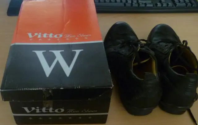 Foto dell’avviso ufficiale: W Vitto Scarpe da uomo &amp; #13; &amp; #13; — rischio: Rischio chimico