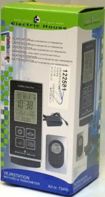 Foto aus der offiziellen Meldung: Electric House Vejrstation Startseite Wetterstation &amp; #13; &amp; #13; — Risiko: Elektrischer Schlag