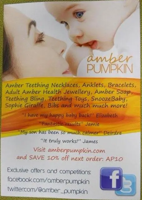 Foto del aviso oficial: Amber Pumpkin Amber Teething Jewellery Collar de dentición ámbar — riesgo: Atragantamiento