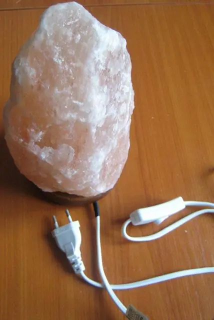 Foto do aviso oficial: Salsa Lâmpada de cristal salgado — risco: Choque elétrico