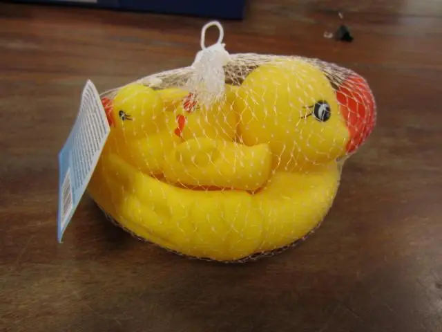 Photo from the official notice: Animal bath toy set — choking risk