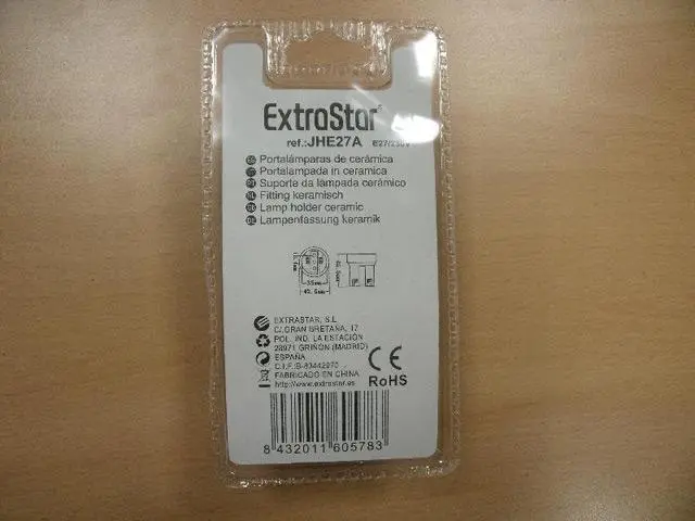 Foto do aviso oficial: Extrastar Lamp holder Bakelite Tomadas da lâmpada — risco: Choque elétrico