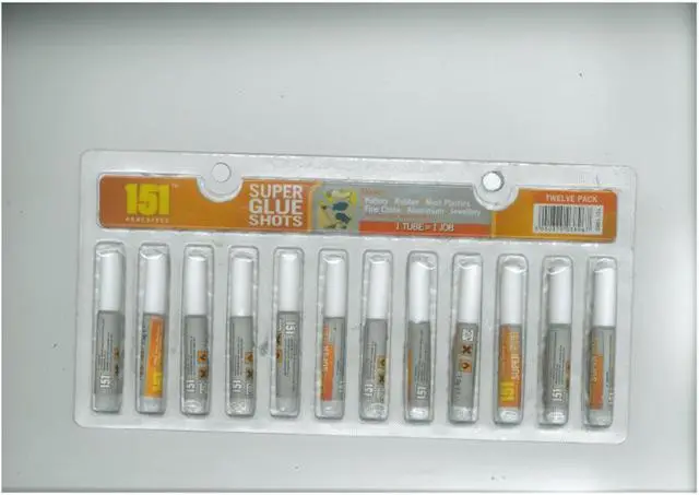 Foto dell’avviso ufficiale: 151 Adhesives Super Glue Shots Colla &amp; # #13; &amp; #13; — rischio: Rischio chimico
