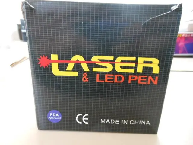 Foto uit de officiële melding: Laser &amp; Led Pen Laserpointer  &amp; #13; — risico: Aantasting van het gezichtsvermogen (A12/1339/12)