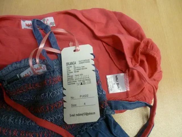 Photo de l’avis officiel: Mali Zmaj Robe de fille avec un boléro — risque: Blessures & Etranglement