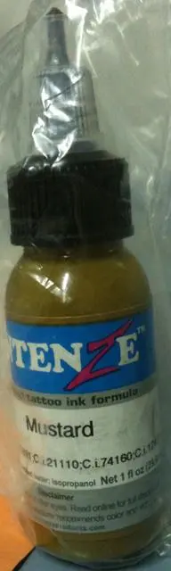 Foto do aviso oficial: Intenze Mustard Tinta de tatuagem — risco: Químico