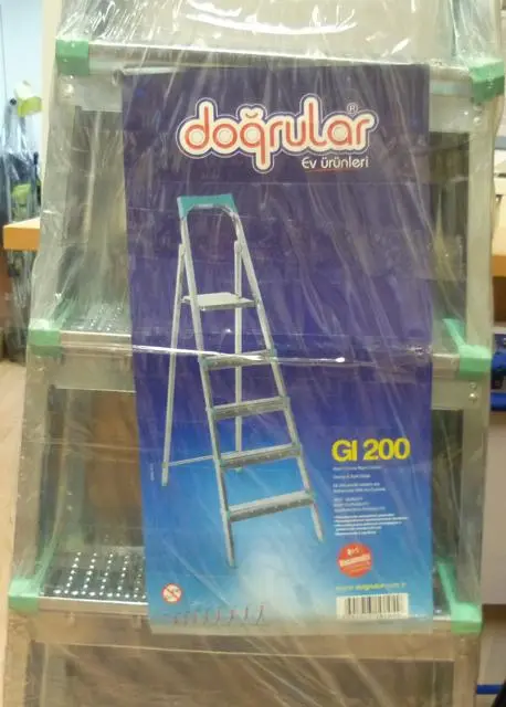 Photo from the official notice: Doğrular stepladder — injuries risk
