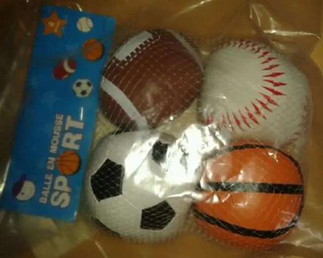 Foto do aviso oficial: Balle en mousse 'SPORT' (Foam ball 'SPORT') Bolas de safa — risco: Químico