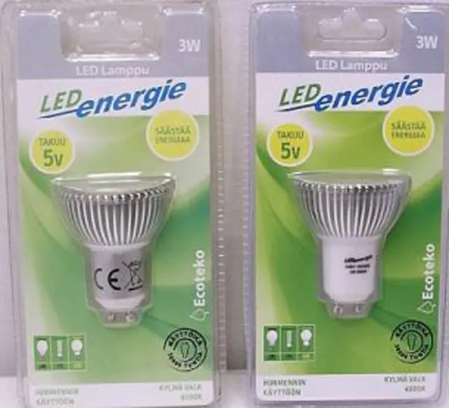 Photo de l’avis officiel: LED Energie LED Lamp Lampe LED &amp; #13; &amp;#13; — risque: Choc électrique (A12/1602/12)