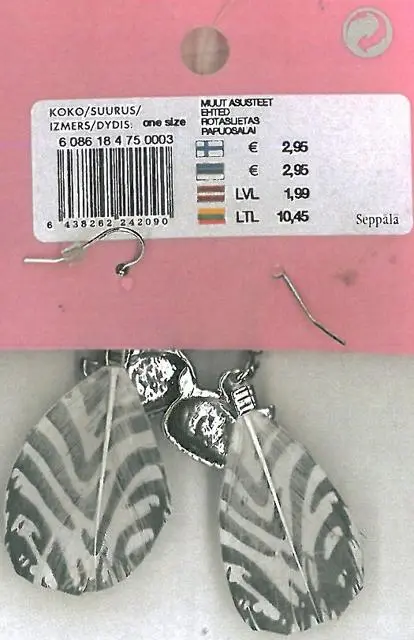 Foto do aviso oficial: Seppälä Brincos — risco: Químico