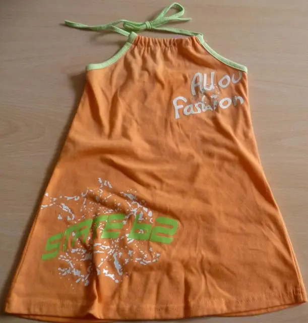 Foto do aviso oficial: Kid's girl Vestido das meninas — risco: Estrangulamento