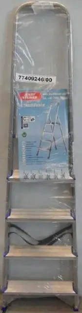 Photo from the official notice: Josef Steiner stepladder — injuries risk