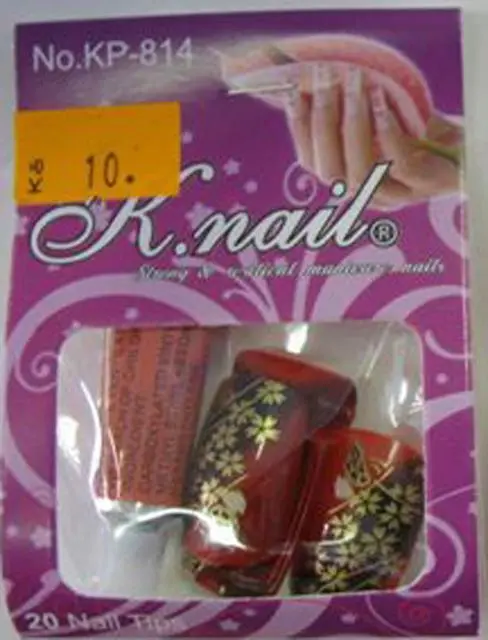 Photo from the official notice: K.nail false nails — chemical risk