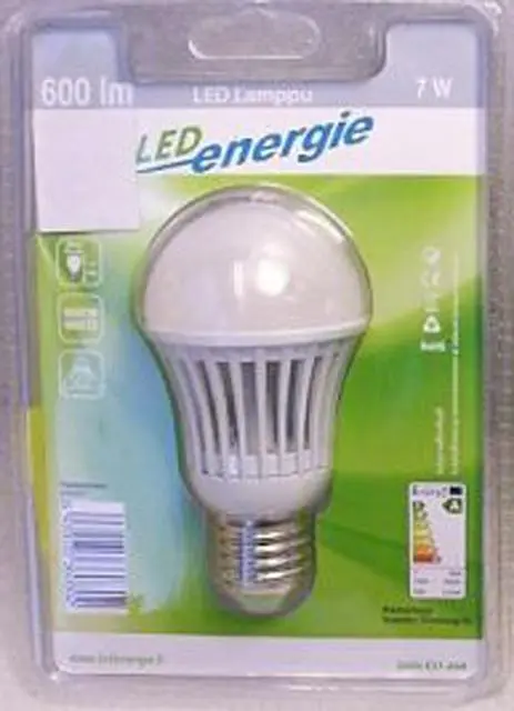 Photo from the official notice: Ecoteko LED energie led lamp — electric shock risk