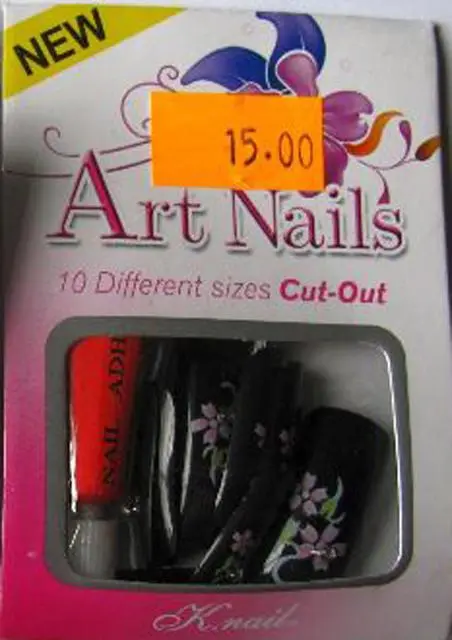 Foto dell’avviso ufficiale: K.nail Art Nails Unghie false &amp; #13; &amp; #13; — rischio: Rischio chimico (A12/1702/12)