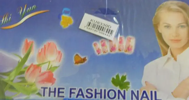 Photo from the official notice: Art Nail 1. LaMeiLa, Shi Shang Mei Jia, 2. La mei La, New, Designer Nails, Shi Jun, 3. The fashion nail + nai  — chemical risk