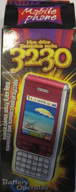 Foto dell’avviso ufficiale: Qing Pal 1. Emulation mode phone N70, 2. New edition Emulation mode 3230 Telefono cellulare giocattolo &amp; # — rischio: Lesioni uditive