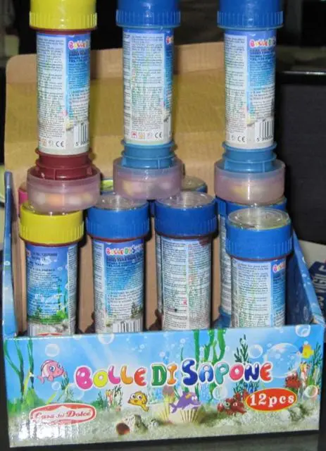 Photo from the official notice: Casa del Dolce Bolle di Sapone (Soap bubbles) — microbiological risk