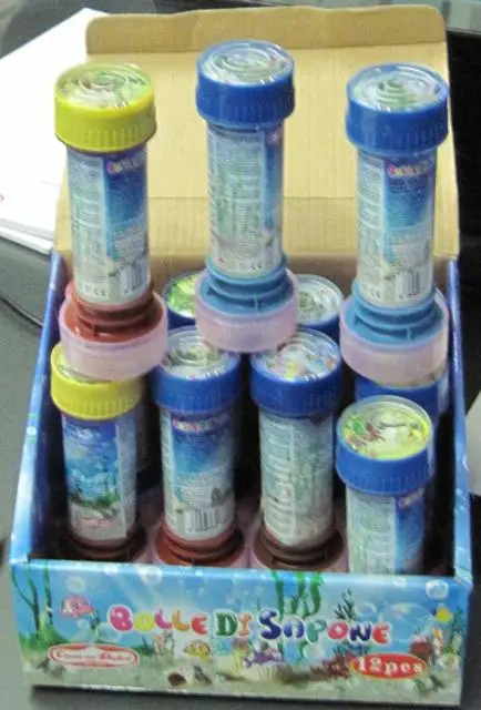 Photo from the official notice: Casa del Dolce Bolle di Sapone (Soap bubbles) — microbiological risk