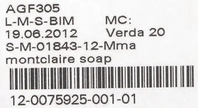 Foto do aviso oficial: Montclaire Round montclaire powerful germicidal soap Sabão — risco: Químico